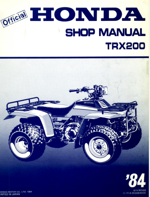 Agribikes Honda_ Fourtrax_200_Service_Manual