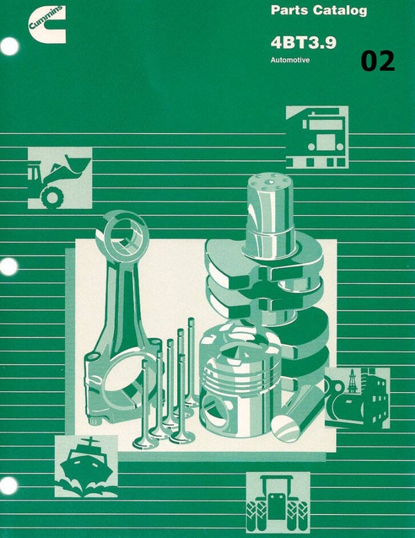 )02 Cummins 4BT3.9 Engine Parts Catalog 132 pages