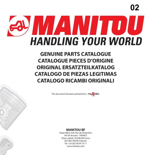 Man  02 Manitou MC18-2, MC18-4, MC25-2, MC25-4, MC30-2, MC30-4, MSI25, MSI30, MSI 35 Repair Manual 476 pages