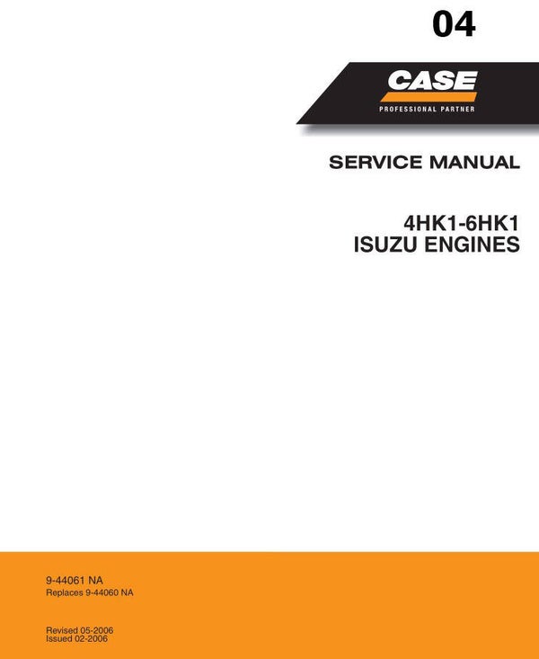 **04 Isuzu 4HK1-6HK1 Engine Related with Case Product Service Repair Manual   333 pages