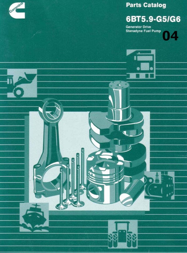 )04 Cummins 6BT5.9 – G5,G6 Engine Parts Catalog 109 Pages