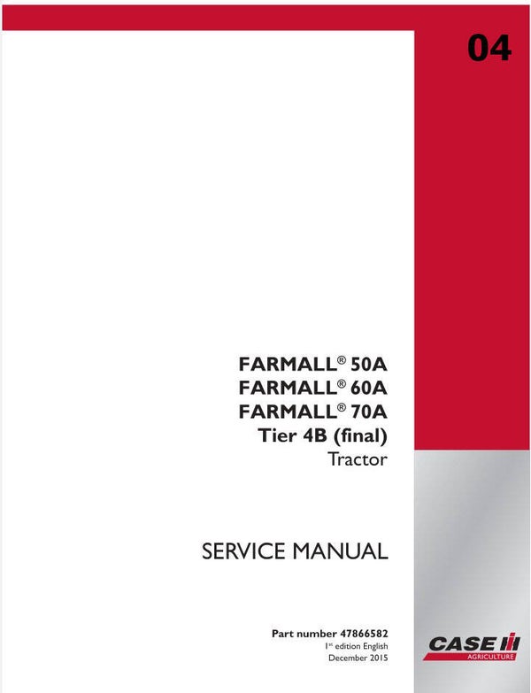SSS04 Case Farmall 50A-60A-70A Service Repair Manual   1061 Pages