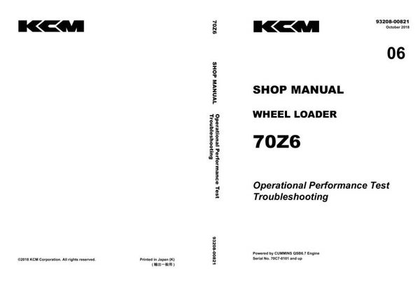 KW  06 Kawasaki 70Z6 Troubleshooting and Testing Manual 397 pages