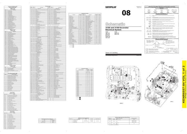 +08 Caterpillar 312D and 313D Excavator Electrical System 5 pages