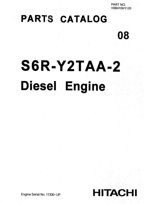 Mit  08 Mitsubishi S6R-Y2TAA2 Engine Parts Catalog Related with Hitachi Product 159 pages