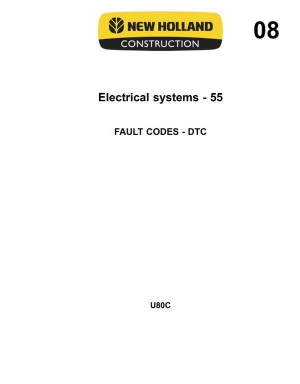 NHE  08 New Holland Electrical systems 551 pages