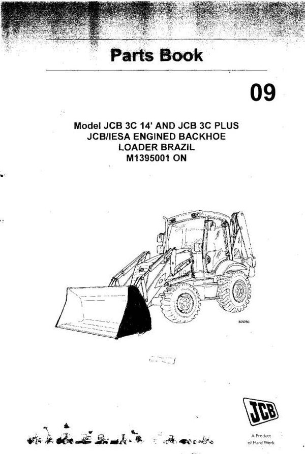 BH 09 JCB 3C, JCB 3C Plus Backhoe Loader Parts Manual 284 pages