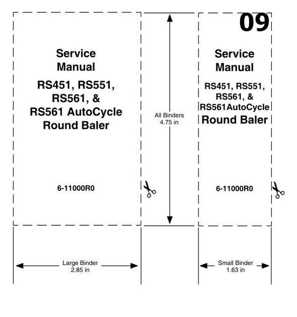09 Case RS451, RS551, RS561, RS561 AutoCycle Round Baler Service Repair Manual   511  pages