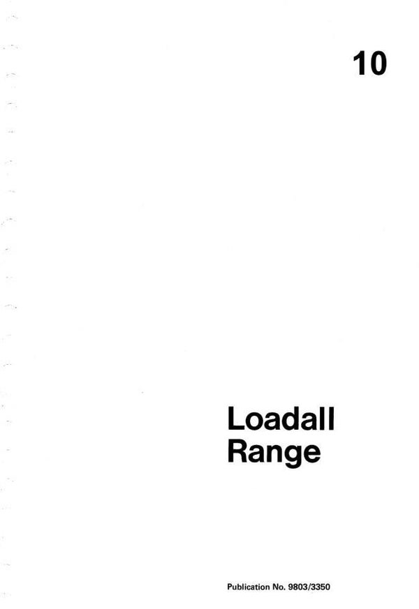 BH 10 JCB 520 TO 540 Loadall Range Service Repair Manual 399 pages