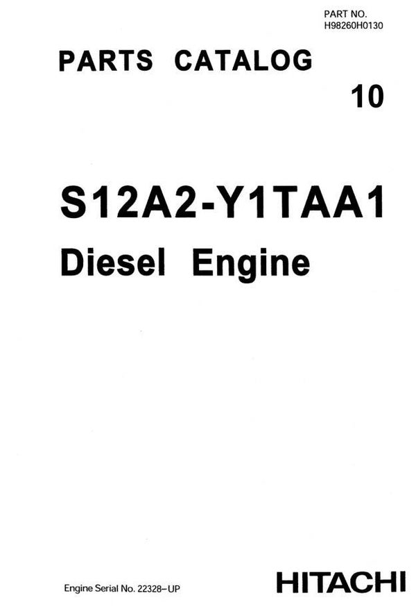 Mit  10 Mitsubishi S12A2-Y1TAA1 Engine Parts Manual Related with Hitachi Product 177 pages