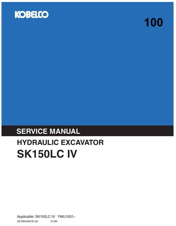 KB 100 Kobelco SK150LC IV Excavator Service Repair Manual 571 pages