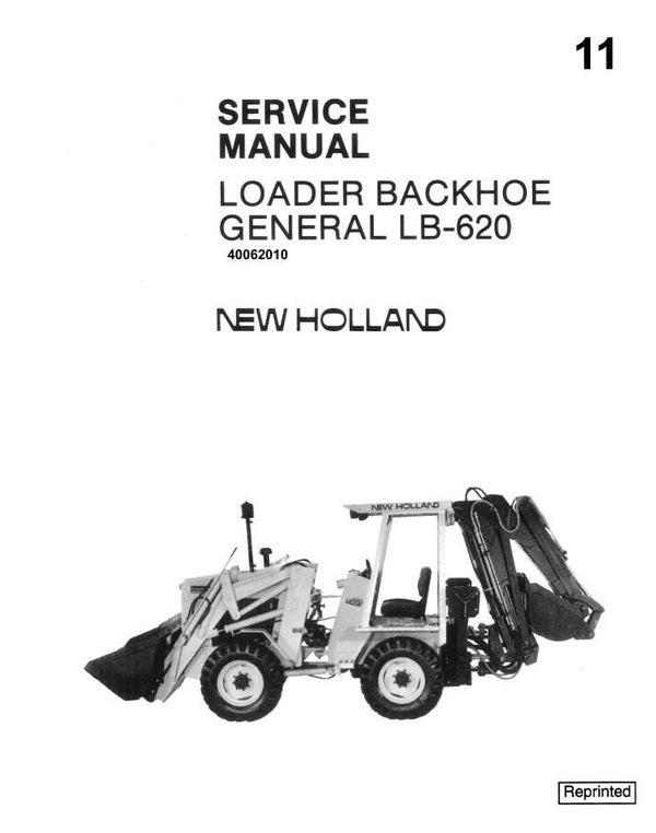 NHB  11 NEW HOLLAND LB620 Backhoe Loader Service Repair Manual 135 pages