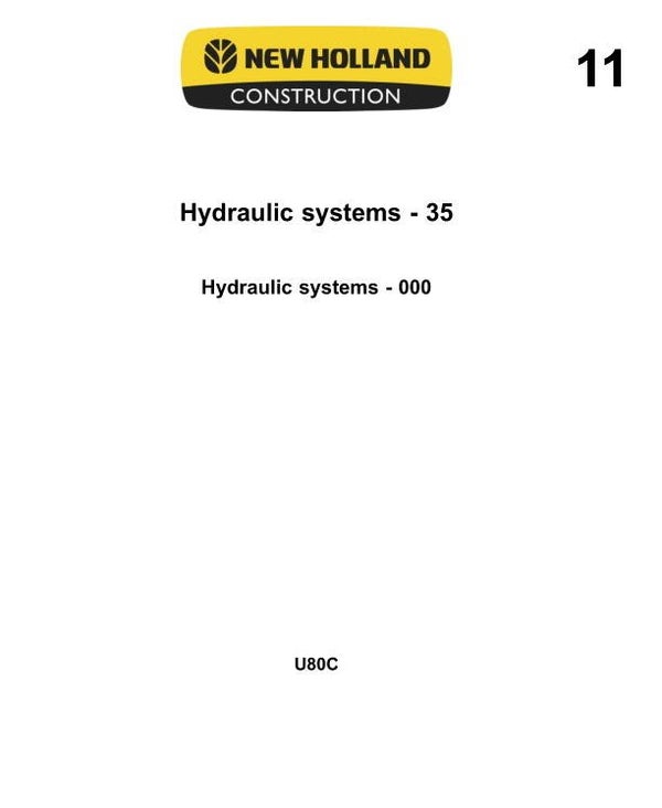 NHE  11 New Holland Hydraulic systems-35 323 pages