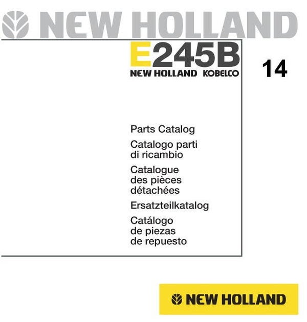 NHB  14 New Holland E245B Excavator Parts Manual 1127 pages