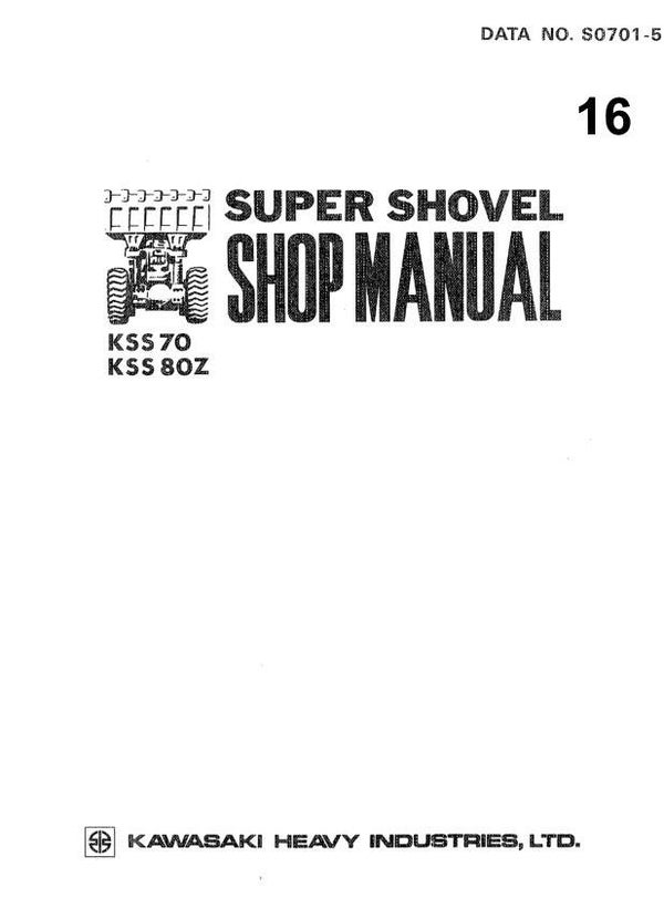 KW  16 Kawasaki KSS70, KSS80Z Workshop Manual 242 pages