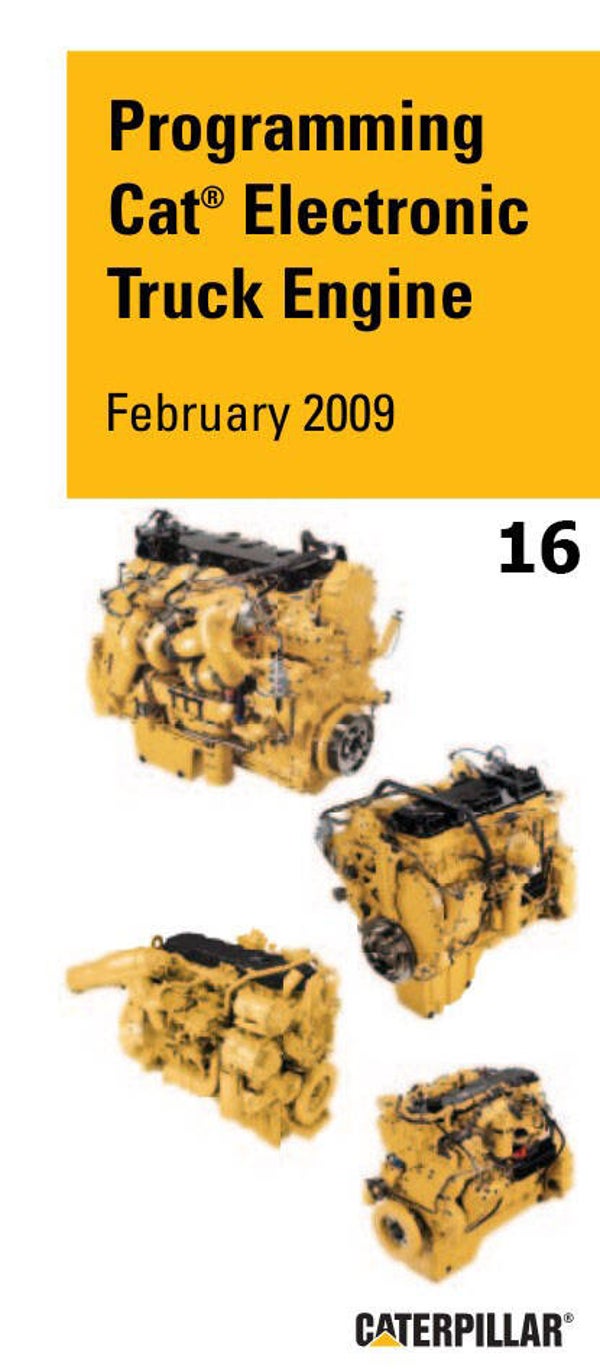 -16 Caterpillar Truck Engine Programming Manual   258 pages