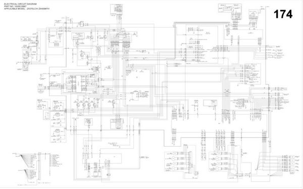 *+ 174 Hitachi ZX370, ZX400 GI Series Electrical and Hydraulic Diagrams 5 pages