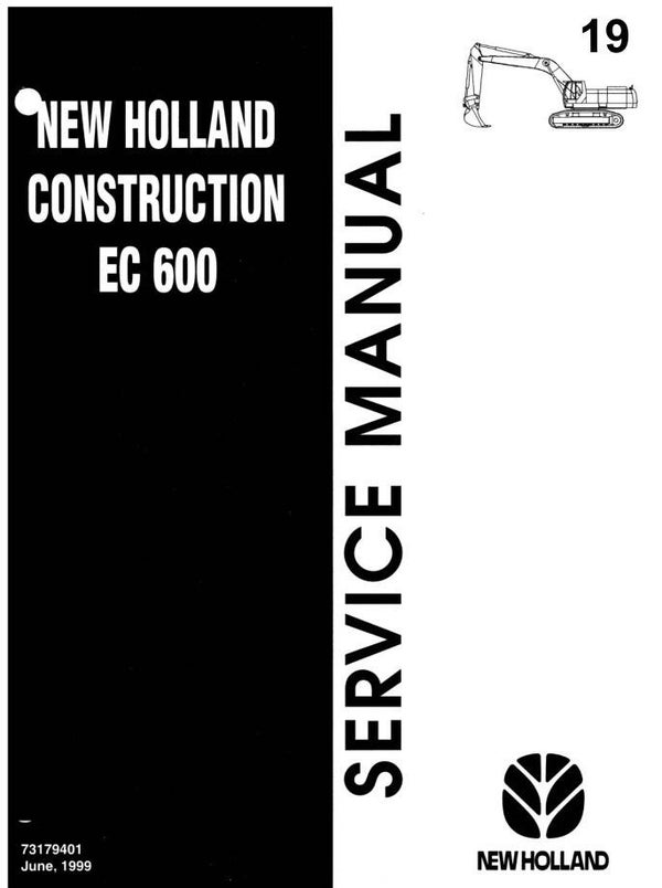 NHB  19 New Holland EC600 Service Manual 781 pages