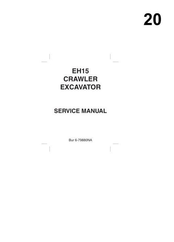 NHB  20 New Holland EH15 HYDRAULIC EXCAVATOR Shop Manual 460 pages