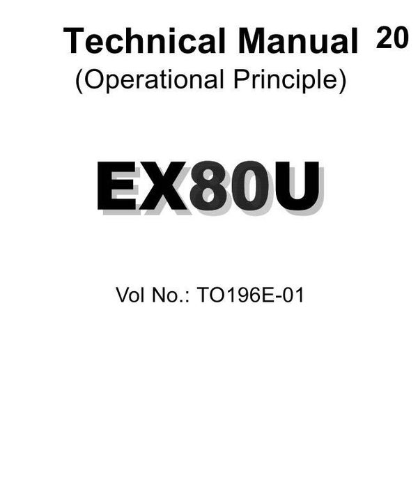 ^20 Hitachi EX80U Technical Manuals 312 pages