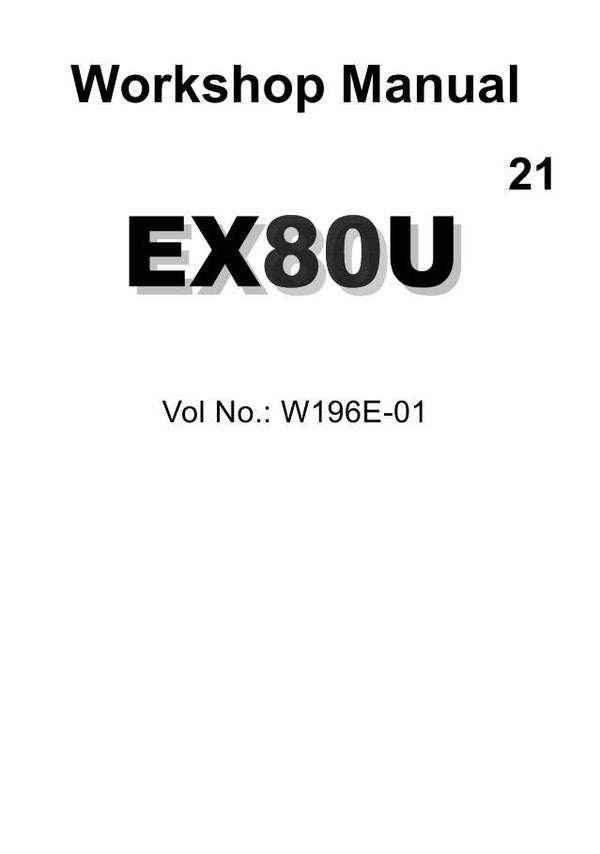 ^21 Hitachi EX80U Workshop Manual 441 pages