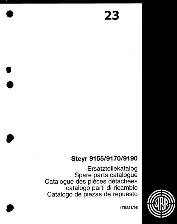 C23 Steyr 9155, 9170, 9190 Tractors Parts Manual  321  Pages