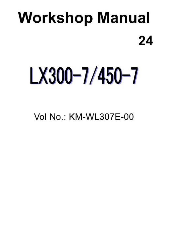 27C 24 Hitachi LX300-7, LX450-7 Wheel Loaders Workshop Manual 406 pages