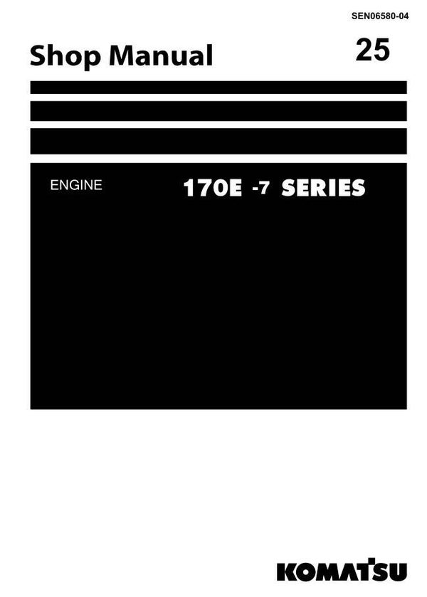 KM  24 Komatsu 170-3 Engine Series Workshop Manual 453 pages