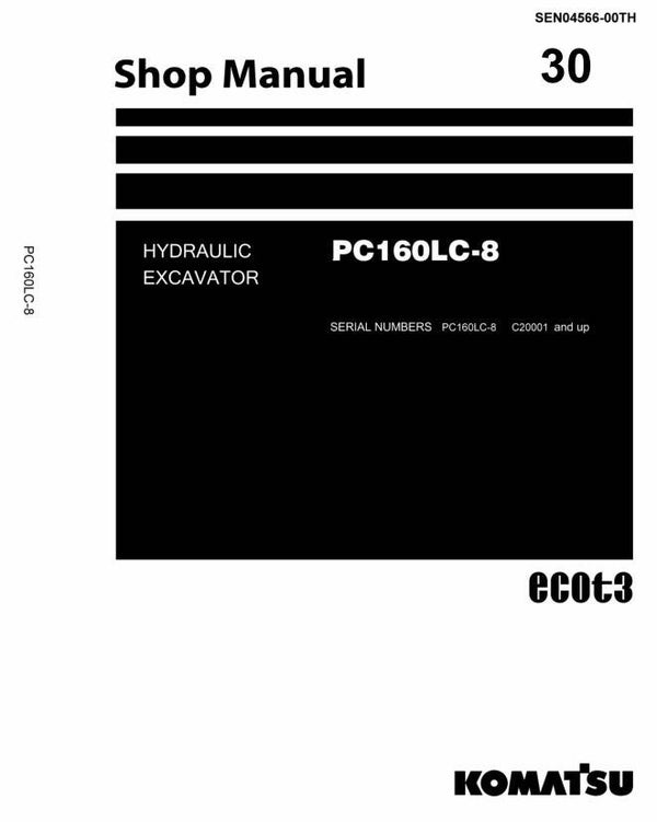 KM 30 Komatsu PC160LC-8 Excavator Workshop Repair Manual 2 1014 pages