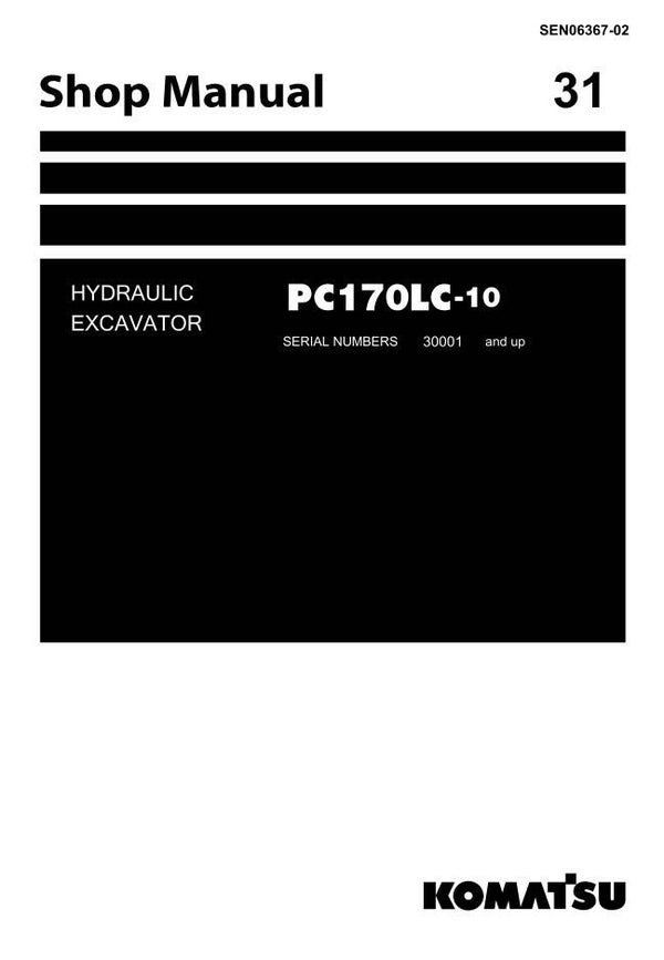 KM 31 Komatsu PC170LC-10 Excavator Workshop Manual 1449 pages