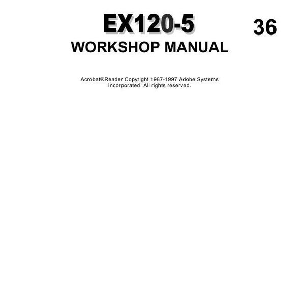 ^36 Hitachi EX120-5 Workshop Manual 554 pages