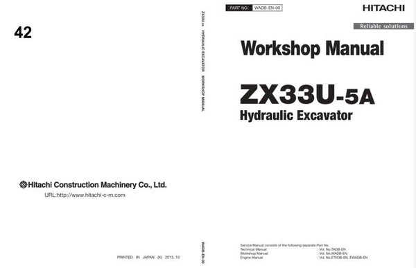 *+ 42 Hitachi ZX33U-5A Excavator Workshop Manual and Diagrams 434 pages
