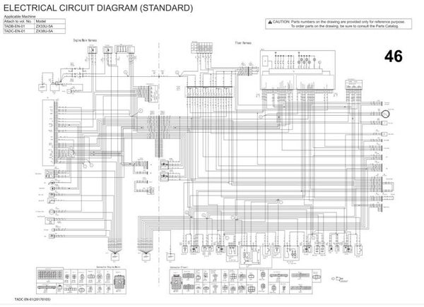 *+ 46 Hitachi ZX38U-5A Excavator Diagrams 32 pages