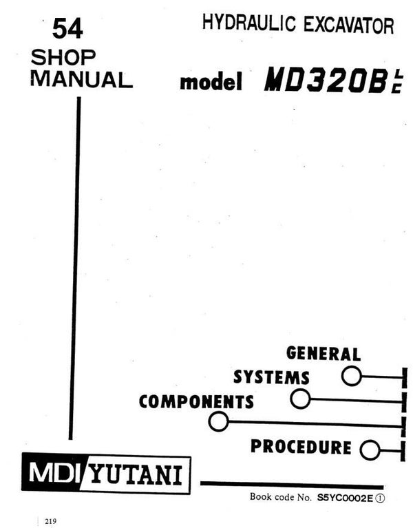 KB  54 Kobelco MD320BLC Excavator Workshop Repair Manual 454 pages