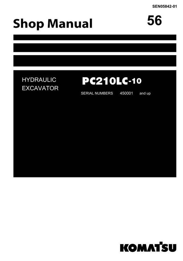 KM  56 Komatsu PC210LC-10 Excavator Workshop Manual 1710 pages
