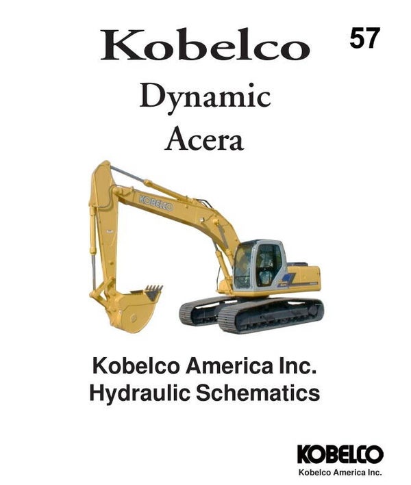 KB  57 Kobelco Negative Control -6E Hydraulic Diagrams 21 pages