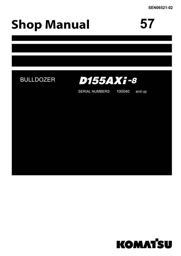 KM  57 Komatsu D155AXI-8 Japan Bulldozer Workshop Manual 3282 pages