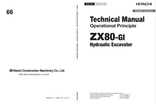 *+ 66 Hitachi ZX80-GI Technical Manual 221 pages