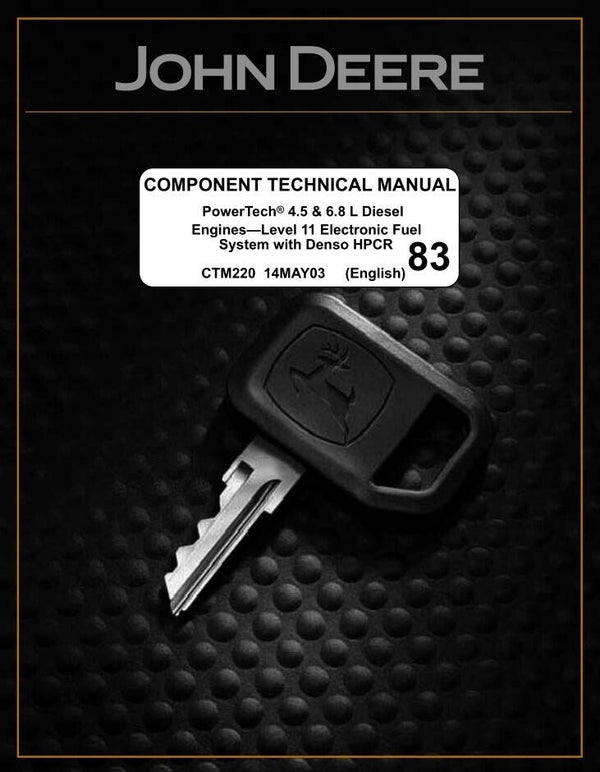 JD  83 Power Tech Diesel Engines 4.5L & 6.8L Technical Manual for John Deere Product 677 pages