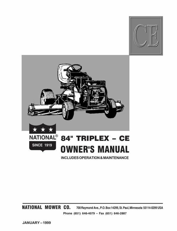 84 triplex owners manual