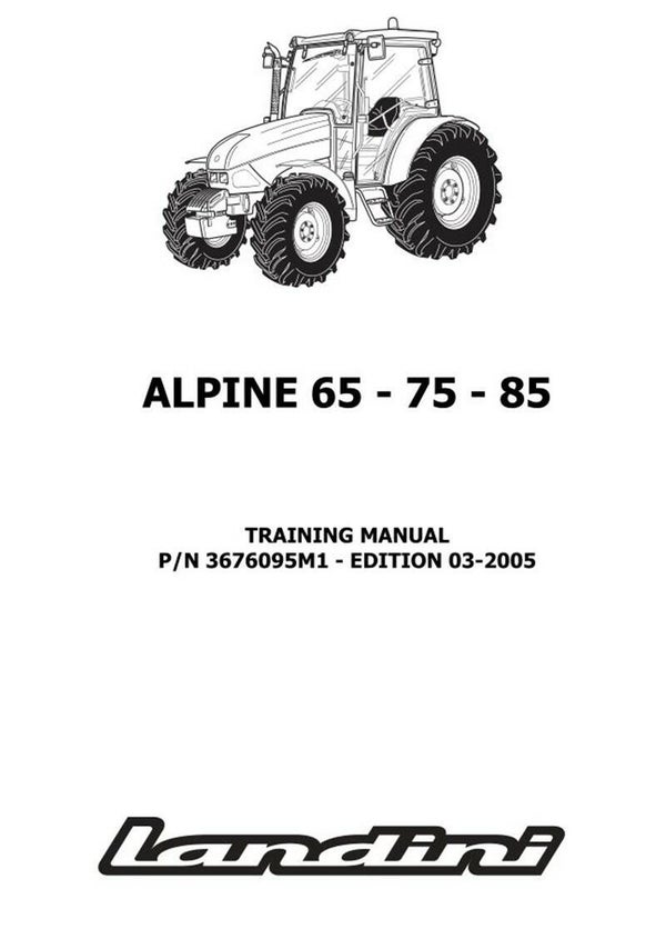 Landini Alpine 65 75 85 workshop Manual