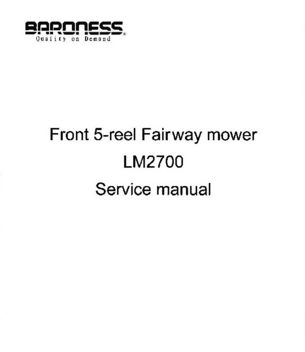 Baroness-LM-2700-Service-Manual