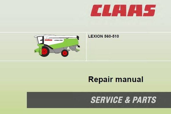 CCC Claas LEXION 560-510 Combines Service Repair Manual SD