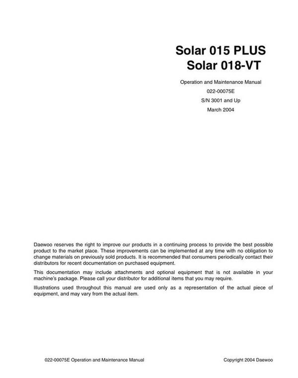 Daewoo_Sl015plus-Sl018vt_Operators Manual