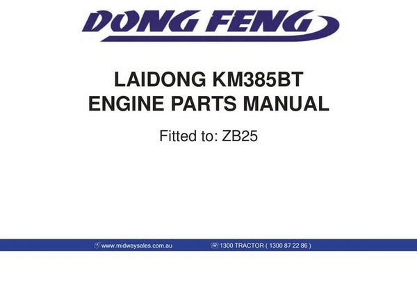 DongFeng-zb25-Tractor-parts-manual also includes engine parts manual