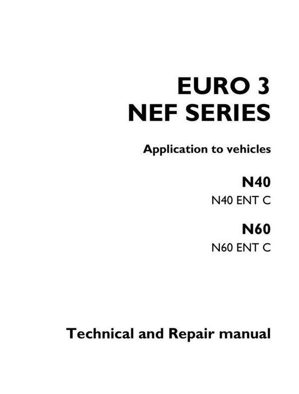 Euro 3 NEF Engine  Repair Manual