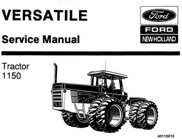 NHTR Ford New Holland 1150 Tractor (Versatile) Service Repair Manual SD