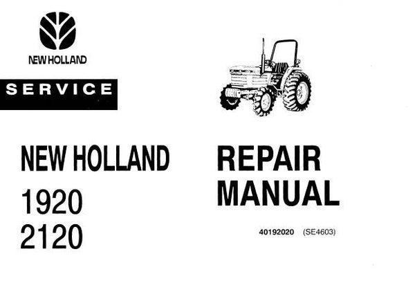NHTR Ford New Holland 1920, 2120 Tractors Service Repair Manual SD