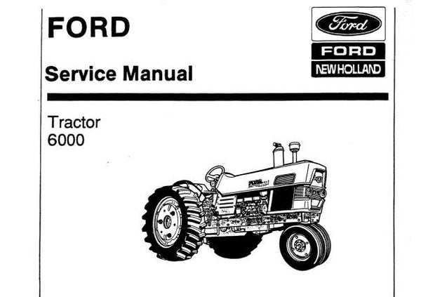 NHTR Ford New Holland 6000 Tractor Service Repair Manual SD