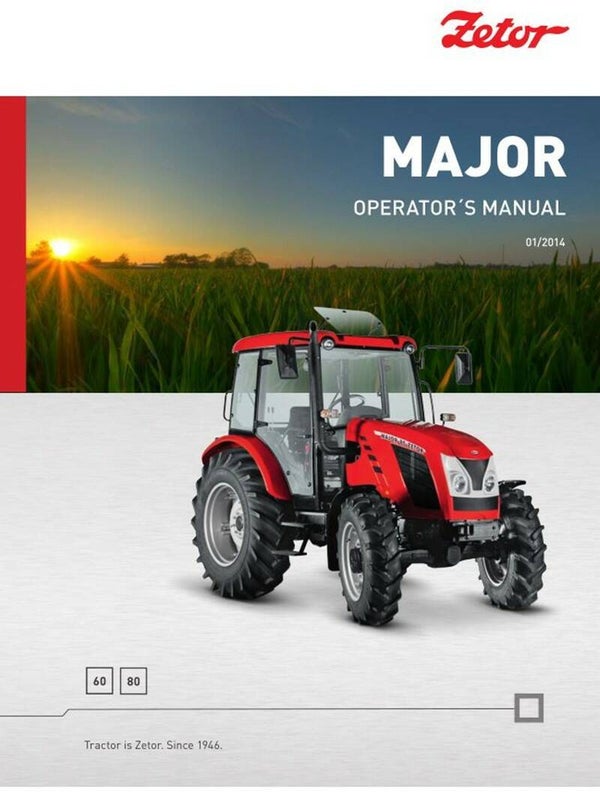 Zetor Major 60 80 Operators Manual